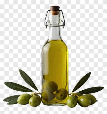 Olive Oil Bottle With Fresh Olives PNG