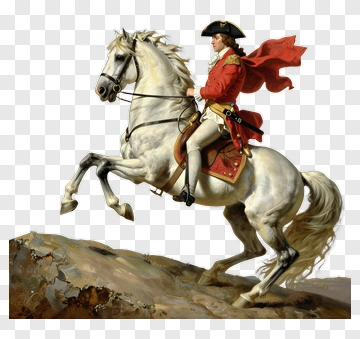 General On A White Horse PNG