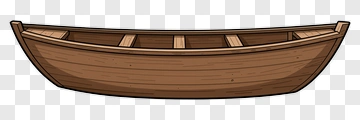 Wooden Rowboat PNG