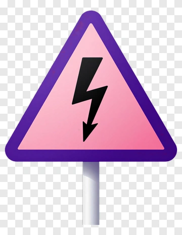 Warning Electric Shock Sign PNG