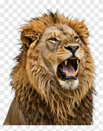 Lion Roaring PNG