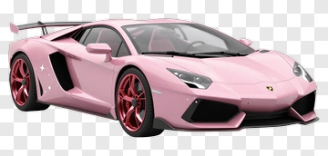 Pink Sports Car PNG