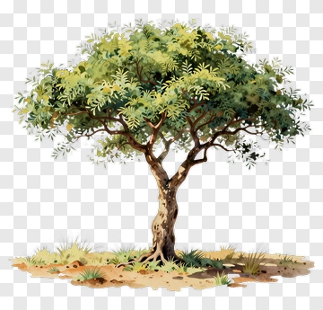 Felt Tree In A Natural Setting PNG