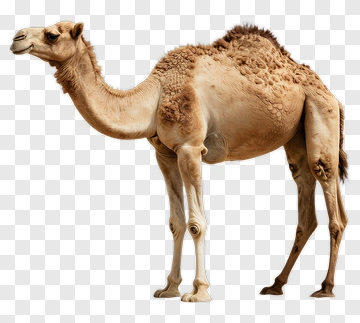 Camel Standing On A Plain Background PNG