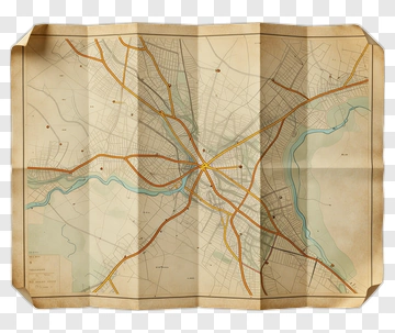 Vintage City Map PNG