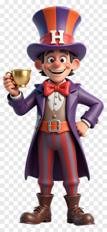 Cartoon Character Holding A Cup PNG
