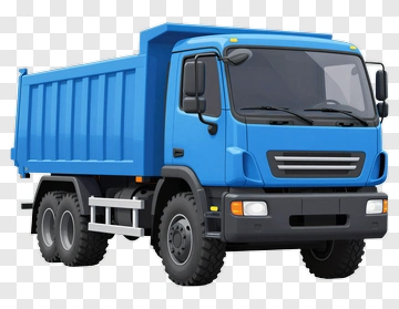 Blue Dump Truck PNG