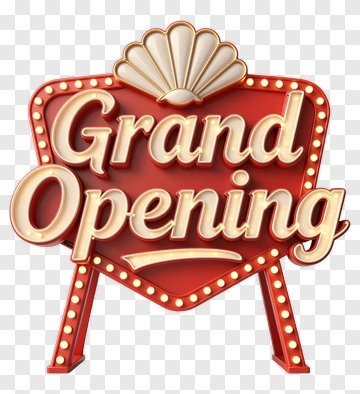 Grand Opening Sign PNG