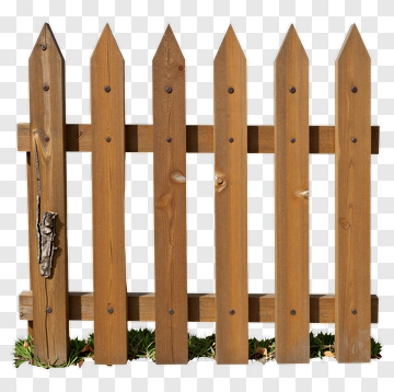 Wooden Picket Fence PNG