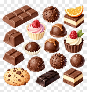 Assorted Chocolate And Sweets Collection PNG