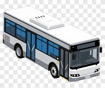 3D City Bus PNG