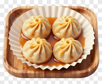 Steamed Dumplings In Sauce PNG