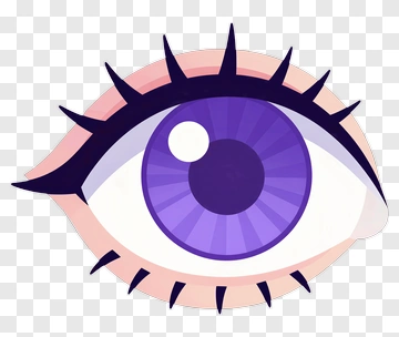 Purple Eye Illustration PNG