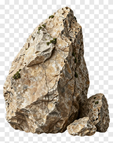 Realistic Rock Formation PNG