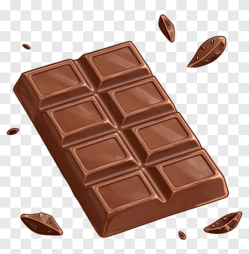 Chocolate Bar With Cocoa Beans PNG