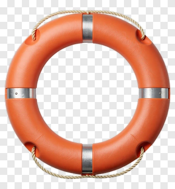 Orange Life Ring PNG