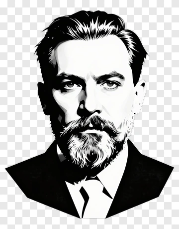 Portrait Of A Man With A Beard PNG