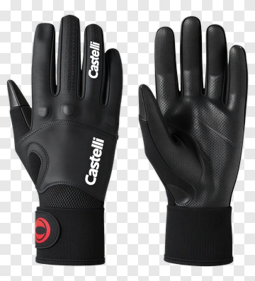 Black Sports Gloves PNG