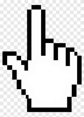 Hand Cursor Pointing Upward PNG