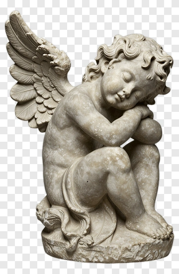 Cherubic Angel Sculpture PNG
