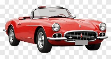 Red Convertible Sports Car PNG