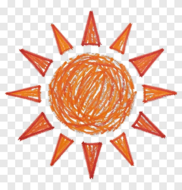 Colorful Sun With Rays PNG