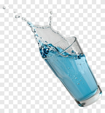 Glass Of Water Splashing PNG