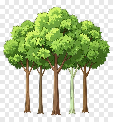 Colorful Tree Group PNG