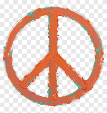Colorful Peace Symbol PNG