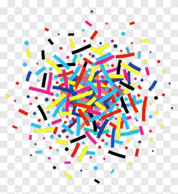 Colorful Confetti PNG