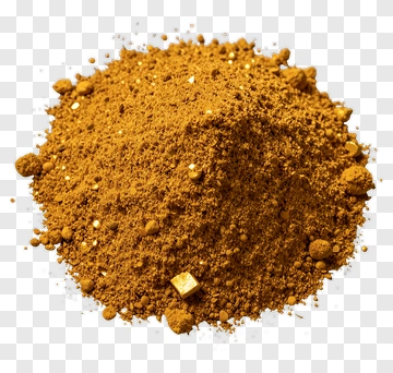 Golden Brown Powder With A Small Nugget PNG
