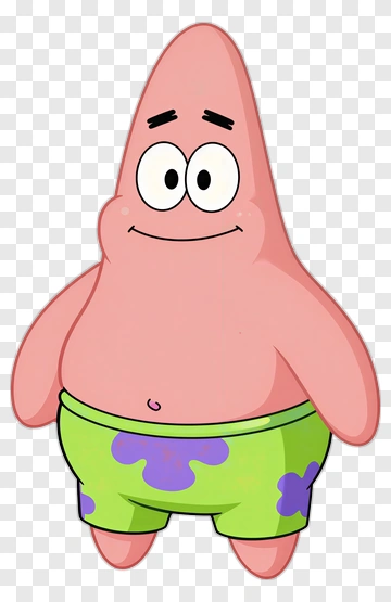 Cartoon Starfish Character PNG
