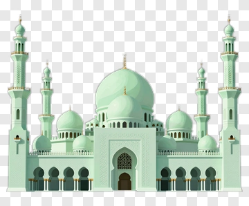 Green Mosque With Minarets PNG