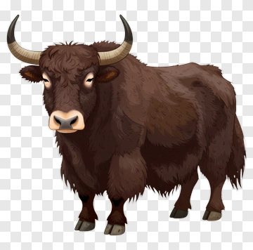 Brown Yak PNG