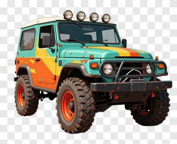 Colorful Off-Road Vehicle PNG