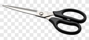 Scissors With Black Handles PNG