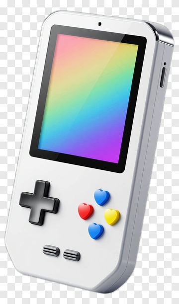 Colorful Handheld Game Console PNG