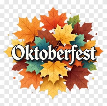 Oktoberfest Leaves And Text PNG