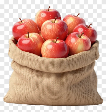 Bag Of Red Apples PNG