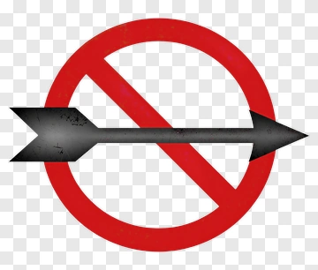 No Target Arrow Symbol PNG