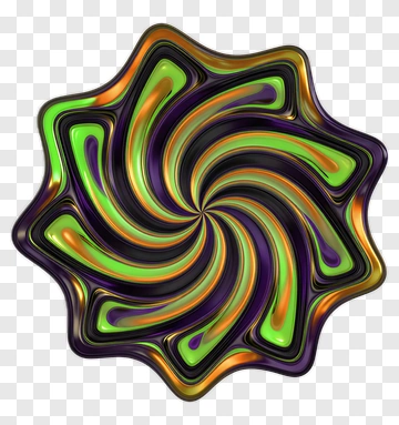 Colorful Swirl Design PNG