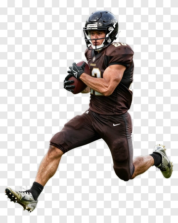 Football Player Running With A Ball PNG