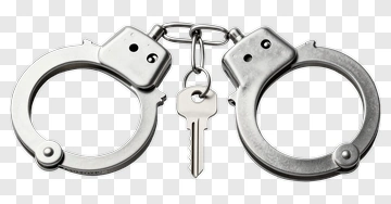 Handcuffs With Key PNG