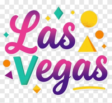 Las Vegas Text Design PNG
