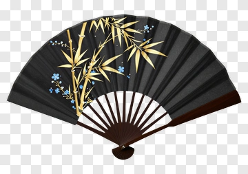 Decorative Bamboo Fan PNG