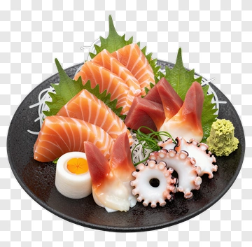 Sashimi Platter With Salmon And Octopus PNG
