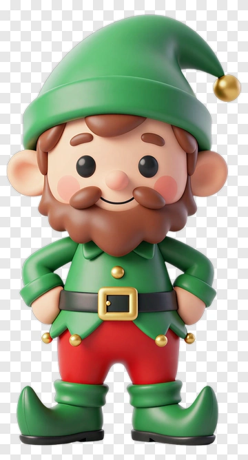 Cartoon Gnome Smiling PNG