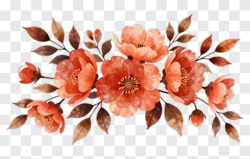 Watercolor Floral Arrangement PNG