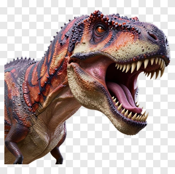 Realistic Tyrannosaurus Rex Head PNG