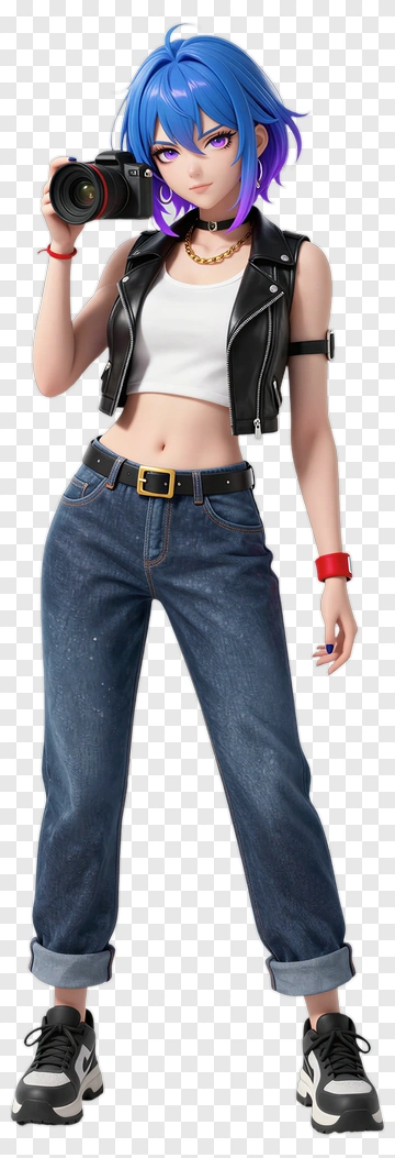 3D Photographer Holding A Camera PNG